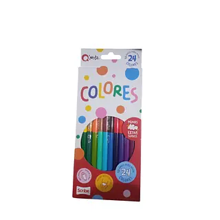 Colores Q Nota Doble Punta 12 X 24